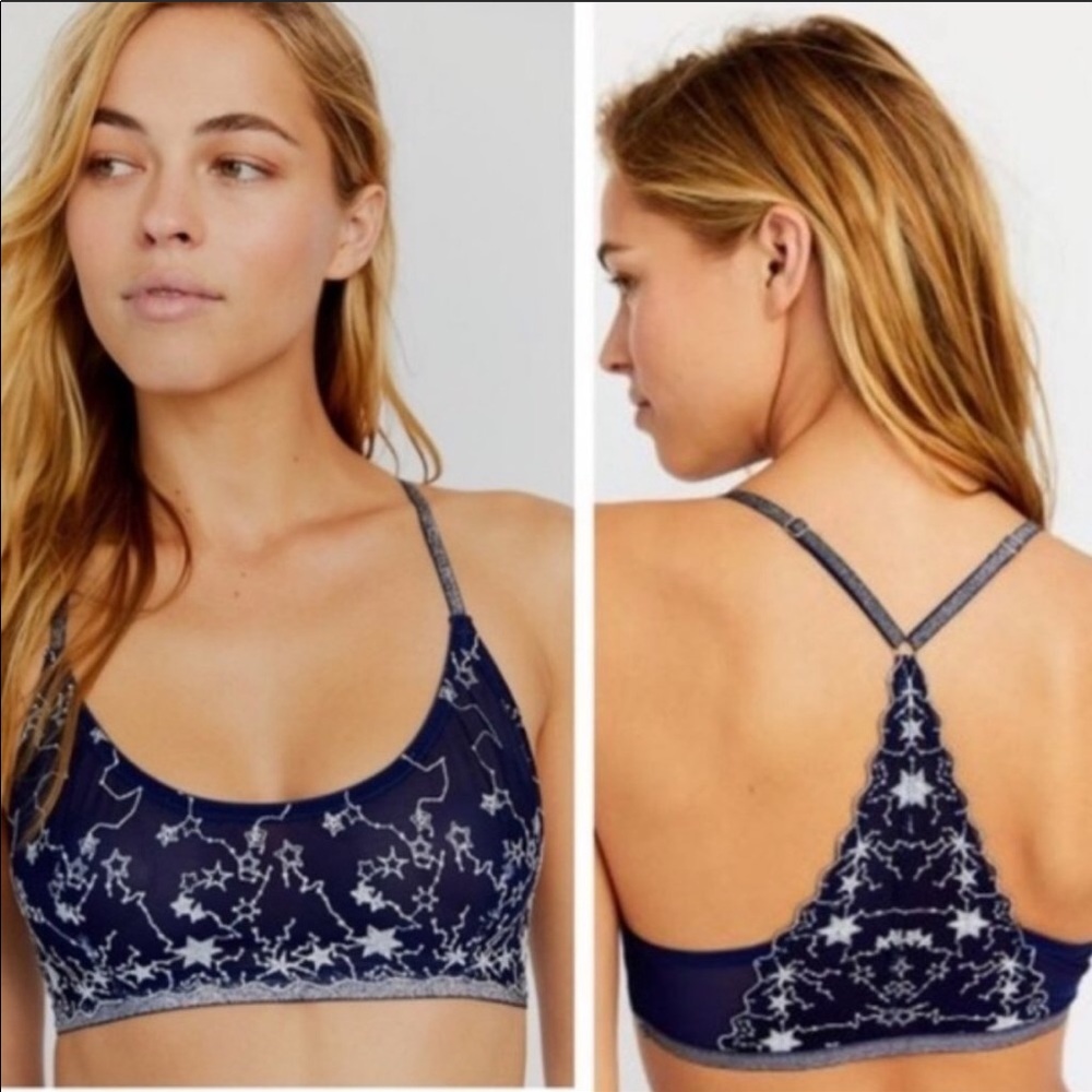 Free People Luna Star Metallic Bralette
